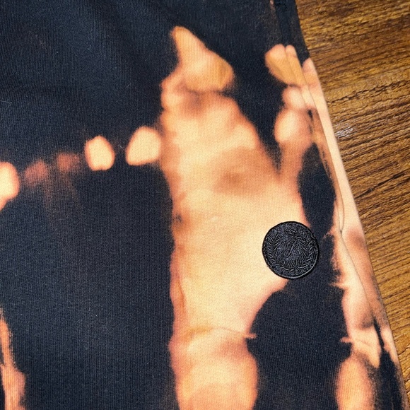 Victoria's Secret PINK Black Orange Custom Tie Dye Cozy Cuffed Joggers Size XL - Picture 4 of 10